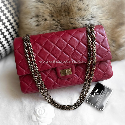 Chanel 2.55 Reissue 225 Tweed Pink
