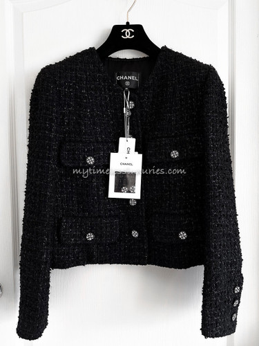 CHANEL 18K Tweed & Faux Fur Jacket 34 FR - Timeless Luxuries