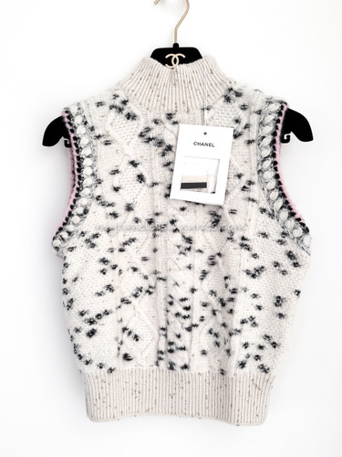 CHANEL 21A Metiers d'Art Runway Knit Top 34 *New