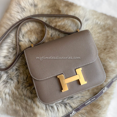 Hermes In the loop 18 etoupe ghw, Luxury, Bags & Wallets on Carousell