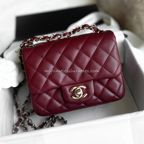 CHANEL 21A White Mini Square LGHW *New - Timeless Luxuries