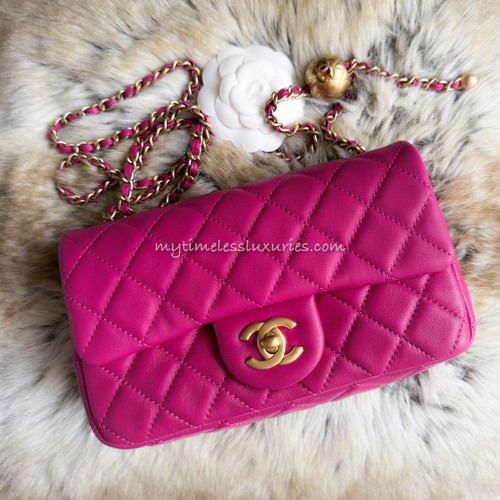 CHANEL 22C Pink Caviar Small Classic Flap LGHW *New - Timeless Luxuries