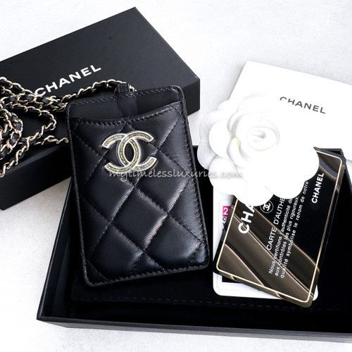 CHANEL VVIP Exclusive Card Holder with Chain *New