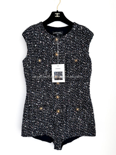 CHANEL 21A Metiers d'Art Fantasy Tweed Jumpsuit 38 *New
