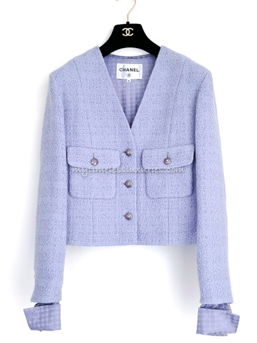 CHANEL 24A Metiers d'Art Purple Tweed Jacket 38 *New