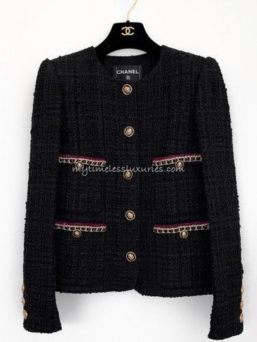 CHANEL 21A Metiers d'Art Little Black Jacket 34