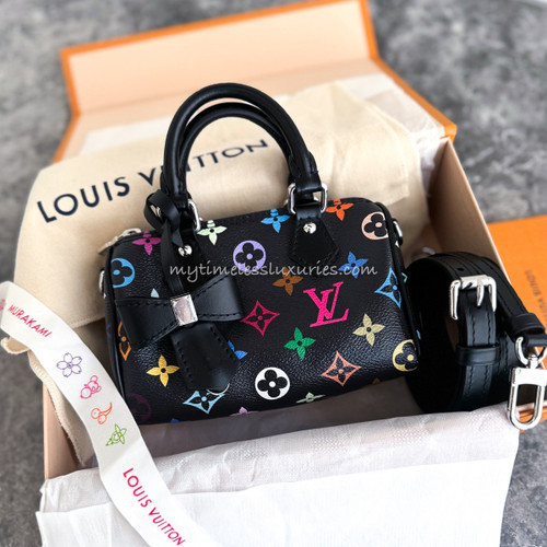 LOUIS VUITTON LV x TM Murakami Nano Speedy Multicolore Noir