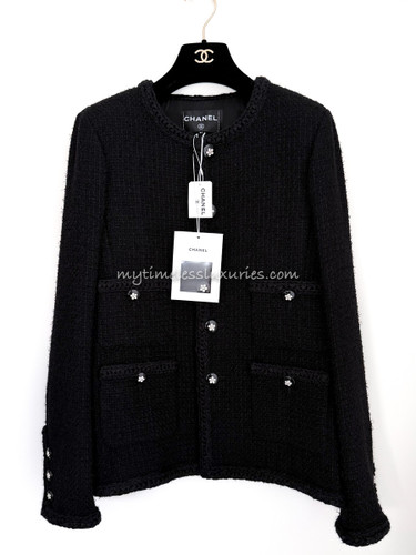 CHANEL 23K Little Black Jacket 34 *New