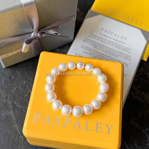 PASPALEY Australian South Sea Pearl Strand Bracelet Diamond