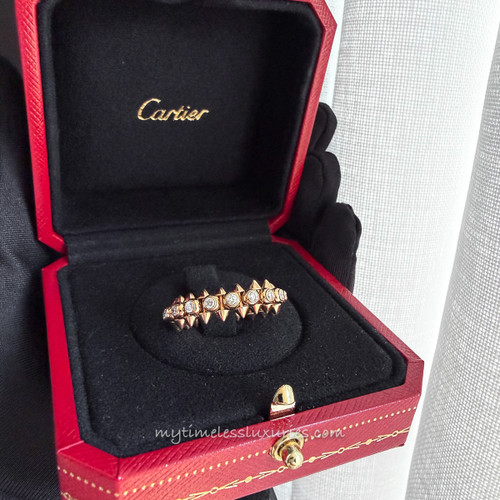 CARTIER Clash Ring RG Diamonds 54