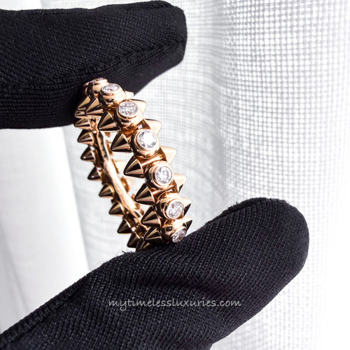 CARTIER Clash Ring RG Diamonds 54