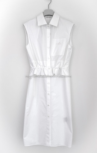 HERMES Sleeveless Cotton Dress 34