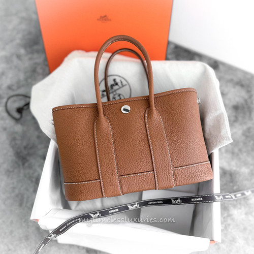 HERMES Neo Garden Party 23 Gold Negonda K