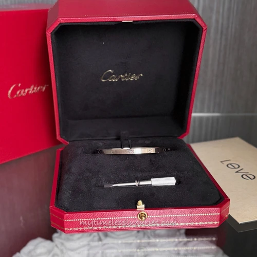 CARTIER Love Bracelet Small Model White Gold 16