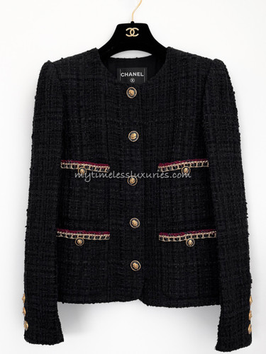 CHANEL 21A Metiers d'Art Little Black Jacket 34