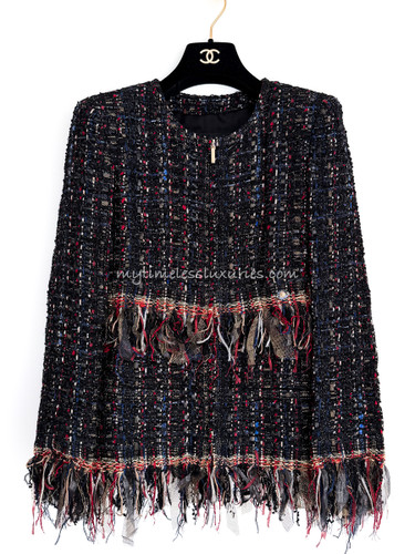 CHANEL 17A Metiers d'Art Cosmopolite Lesage Tweed Jacket 36