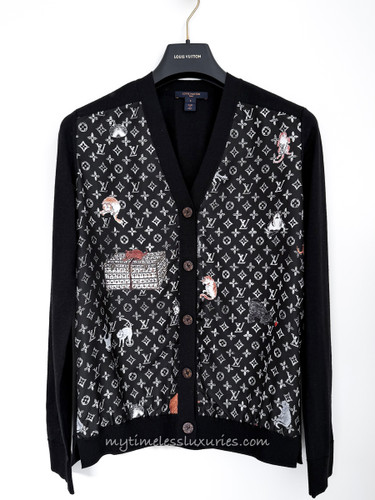 LOUIS VUITTON x Grace Coddington Catogram Cardigan S