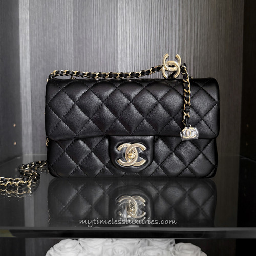 CHANEL 26S CC Crush Mini Flap Bag LGHW *New