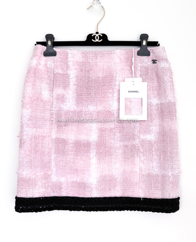 CHANEL 22C Runway Tweed Skirt 38 *New