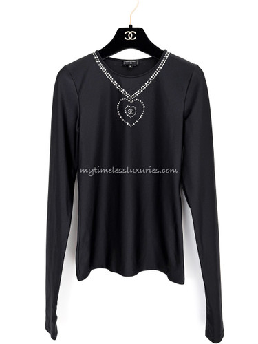 CHANEL 21K Rhinestone Embellished Top 36