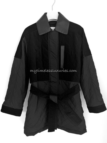 HERMES 2026 FW Mixed Leather Coat *New