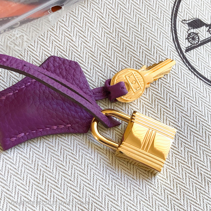 color therapy 💜 Hermès Birkin 30 Anemone Togo with gold hardware 📸  @parischea