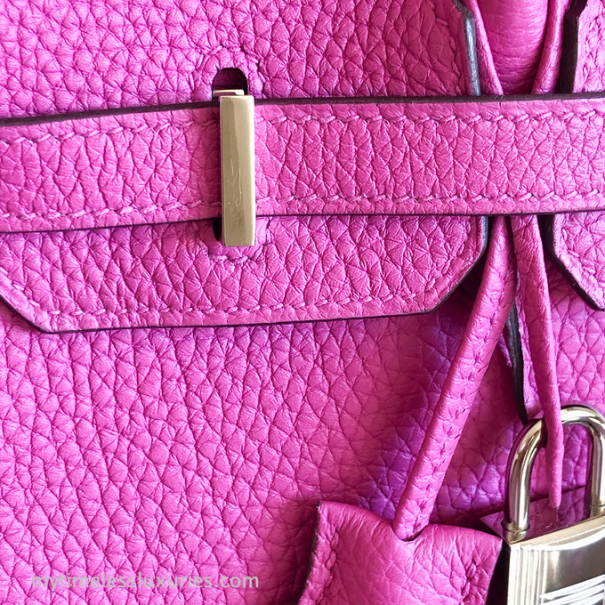 $19500 wire. New Magnolia Togo Birkin 25 Phw. C stamp full set with  original receipt.