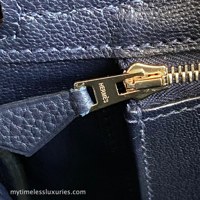 Hermes Birkin 30 Bleu Nuit Togo Rose Gold Hardware #D - Vendome Monte Carlo