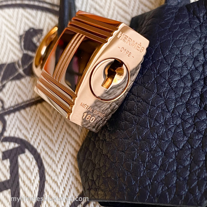 HERMES Birkin 30 Bleu Nuit Togo Rose Gold Hw D/ 2019 - Timeless