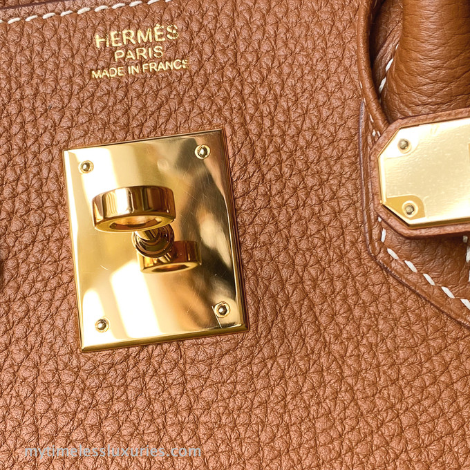 Hermes Birkin 30 Gold Togo Gold Hardware