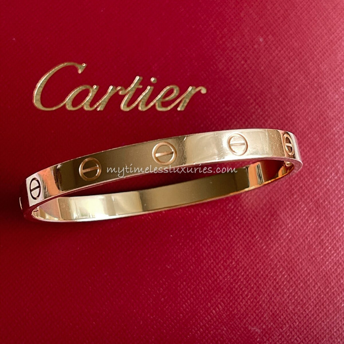 CARTIER LOVE BRACELET SMALL ROSE GOLD – Caroline's Fashion Luxuries
