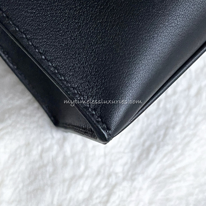 Kelly Pochette KP22 Swift Leather Craie GHW