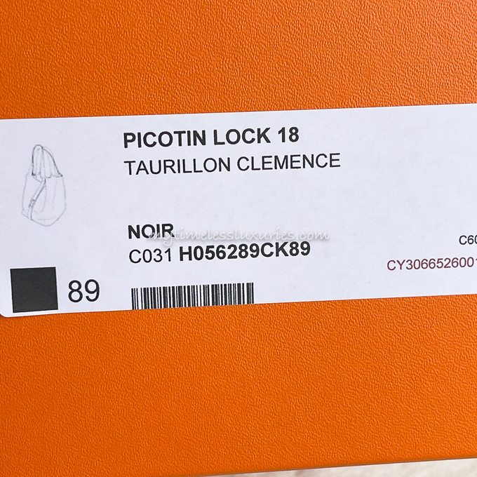 Hermès Picotin Lock 18 Chai Taurillon Clemence Palladium Hardware