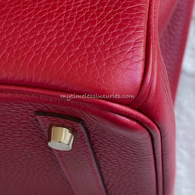 Hermes Birkin 30 Rouge Casaque Clemence Gold Hardware #C - Vendome Monte  Carlo