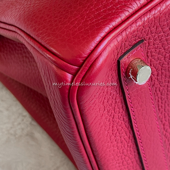 HERMES Birkin 30 Rouge Casaque Clemence GHW - Timeless Luxuries
