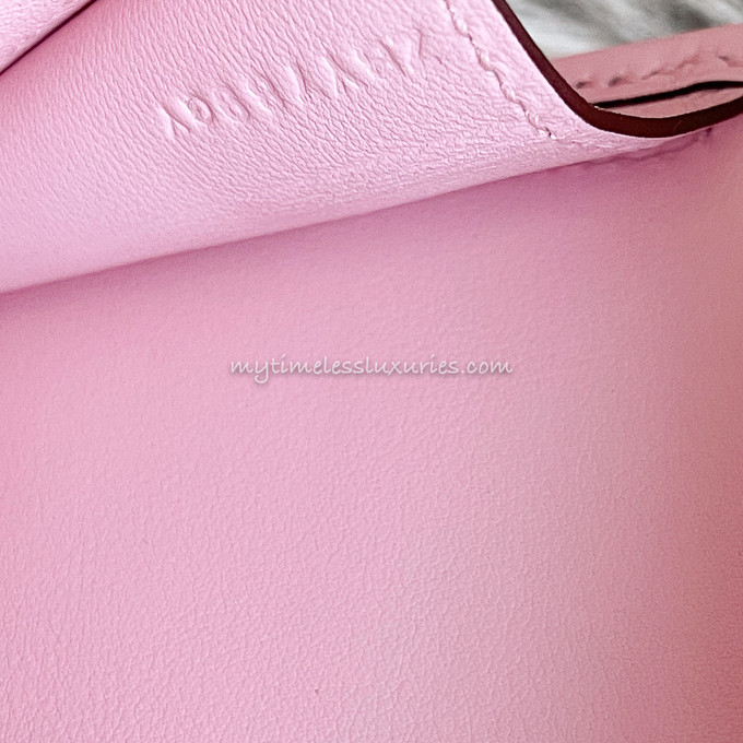 Hermes Rose Azalee Jigé Elan 29 Clutch - MAISON de LUXE