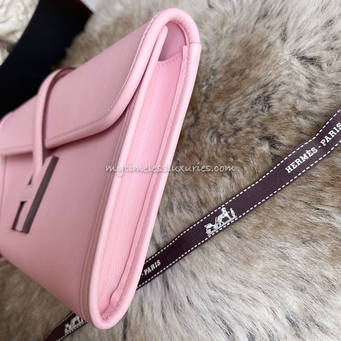 Hermès Jige 29 Rose Tyrien Clutch - Epsom Leather