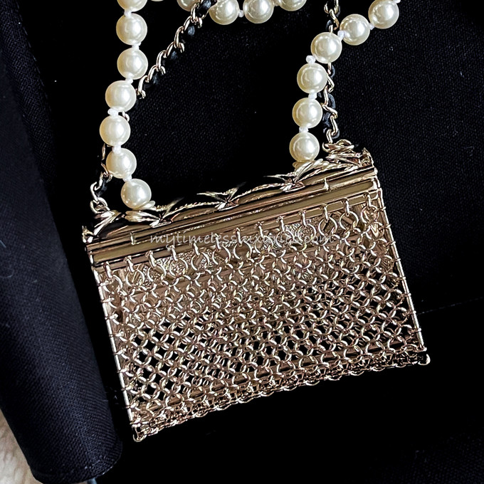 Chanel 2021 Micro Bag Necklace Accessory – Tailored Styling