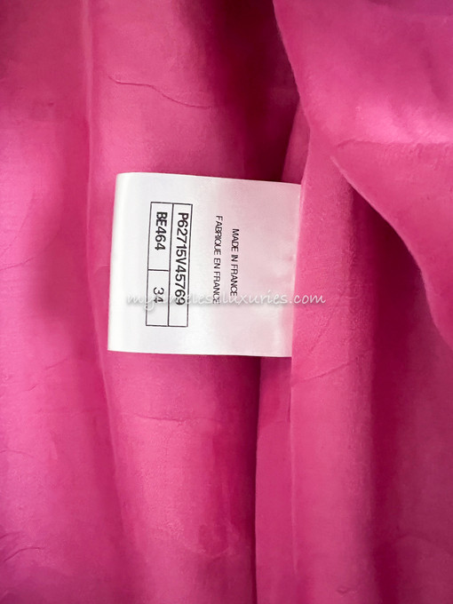 CHANEL 20C Runway Tweed Jacket 34 FR Dk Pink - Timeless