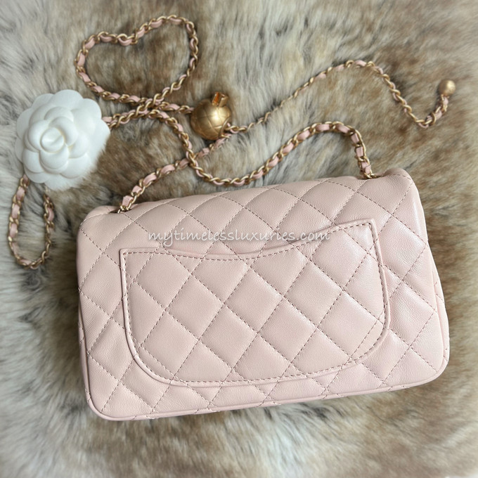 CHANEL 22C Lt Beige Pearl Crush Mini Flap Bag *New - Timeless Luxuries