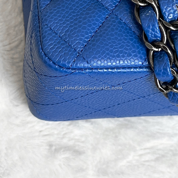 CHANEL 16C Bleu Roi Caviar Classic Flap Bag RHW *New - Timeless Luxuries