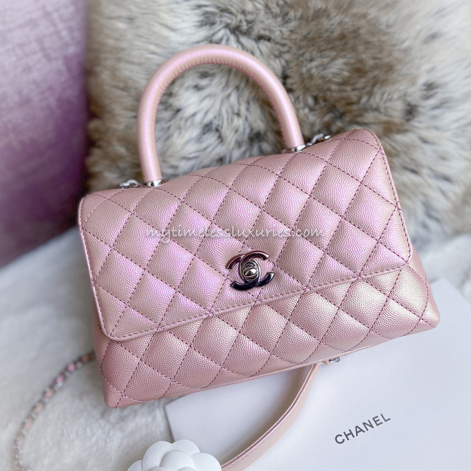 Chanel Iridescent Caviar Mini Coco Handle Bag