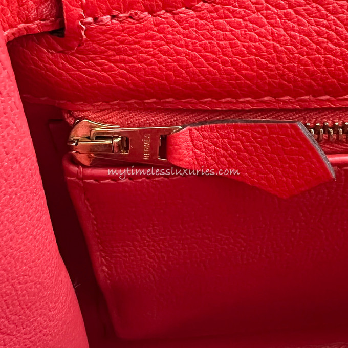 Hermes Red Evercolor Leather Gold Hardware Kelly 28 Bag Hermes