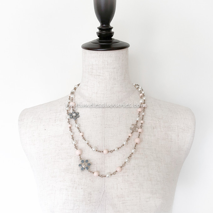 CHANEL 18C Pearl Necklace Flowers & Beads *New - Timeless Luxuries