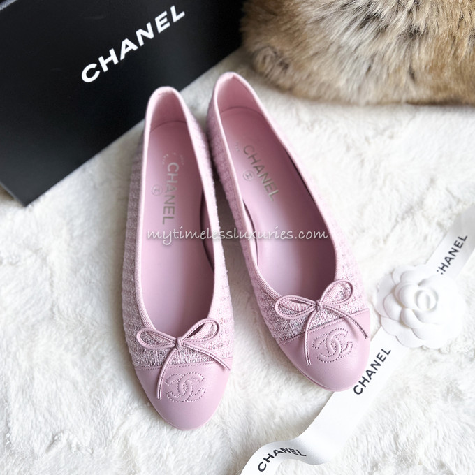 chanel ballet flats 38.5 new