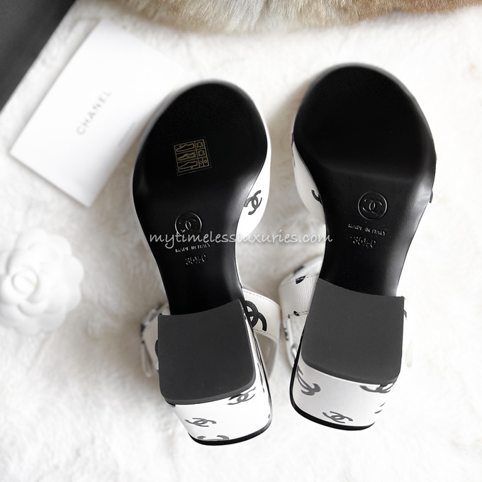 Chanel CC Logo Runway Sandals