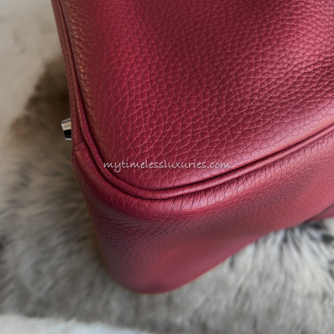 Hermès Birkin Rubis Clemence Handbag