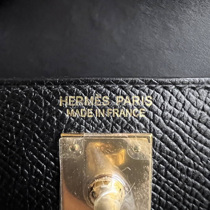 HERMES Mini Kelly II Epsom Noir GHW - Timeless Luxuries