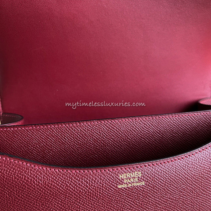 Hermès Constance HSS 24 Rouge Casaque/Rouge H Epsom Palladium Hardware —  The French Hunter