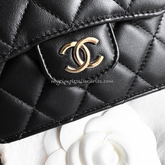 CHANEL 21K Micro Flap Bag w/ Top Handle & Chain *New - Timeless Luxuries